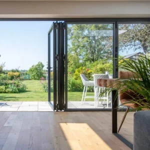 American Style Custom Size Aluminum Bifold Doors NFRC Architectural Glass Folding Doors for Home Construction Projects