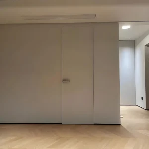 American Style Frameless Wooden Interior Hidden Door with Custom Color