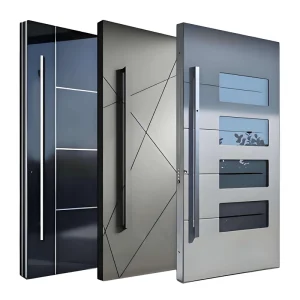 American Style Stainless Steel Security Pivot Front Door for Houses