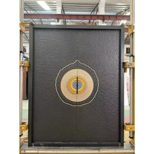 American Style Weatherproof Aluminum Casting Door for Residential Exterior, Customized Classic Design
