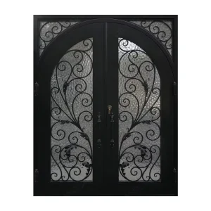 American Villa Garden Entrance Wrought Iron Security Door Single or Double Door