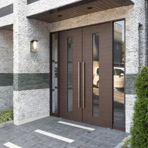 American Villa Modern Front Main Entrance Pivot Door for Houses