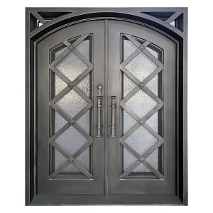 American Villa Steel Double Front Entrance Door with Handles and Accessories, Anti-Theft
