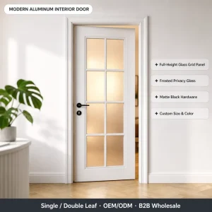 Anti-Corrosion Alloy Swing Door for Apartments and Houses