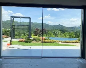 Anti-Mildew Easy-to-Clean Fire-Resistant Glass Sliding Door for Humid Areas, Outdoor Entry, Villa, Apartment, and Balcony