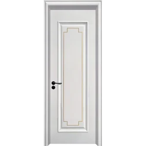 Anti-Scratch High-Strength Wooden Flush Bedroom Door, Paint-Free, for Pet-Friendly Homes and Apartments