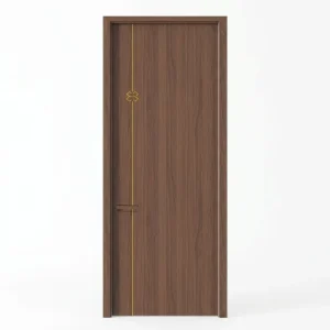Anti Scratch Prehung PUR Edge HDF Panel Moisture Proof Master Bedroom Melamine Faced Interior Wooden Door