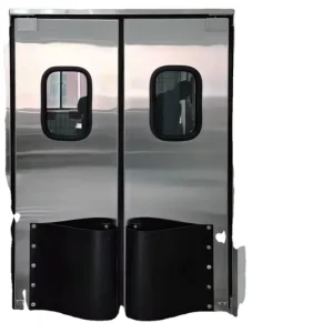 Anti-Theft Double-Acting Two-Way Stainless Steel Traffic Swing Door for Restaurants and Workshops