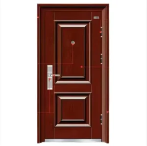 Anti-Theft Fireproof Steel Security Door for Main Entrances with Soundproofing