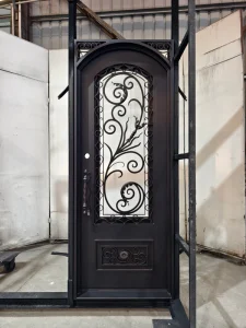 Anti-Theft High Security Frost-Resistant Outdoor Entry Door with Smart Lock and Biodegradable Paint Coating