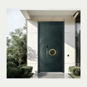 Anti-Theft Stainless Steel Front Door with Craftsman Design for Apartment Exterior Villa Entrances
