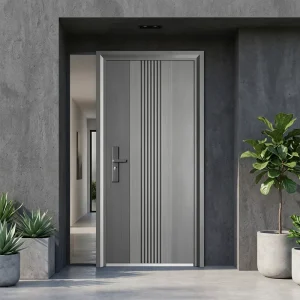Anti-Theft Steel and Cast Aluminum Security Entry Door for Villa