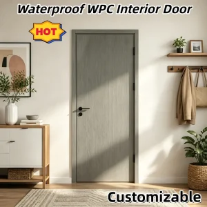 Antibacterial Zero-Formaldehyde WPC Composite Interior Door for Malaysia Kindergartens and Hospitals