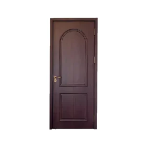 Antique-Style Solid Wood Bedroom Interior Door with Thermal Insulation, Finished Surface and Silent Operation