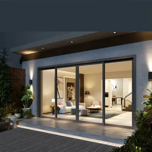 Apartment Use Broken Bridge Thermal Break Sliding Door Anti-Rust Alloy Glass Door
