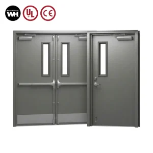 Approved Steel Fire Door, Fire-Resistant, Fire-Rated School Interior Single-Leaf Door