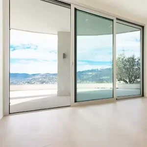 Architectural Energy-Efficient Aluminum Entrance Door with Tempered Glass for Hotels, Schools, and Apartments
