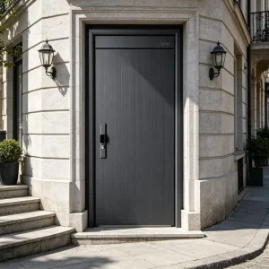 Armored Main Entrance Door, Impact-Proof Steel Core, Anti-Theft, Residential Use