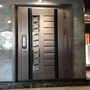 Armored Metal Bulletproof Commercial Steel Entry Door with Smart Lock