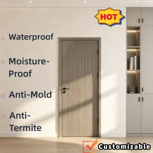 Australia Building Code-Compliant WPC Interior Anti-Termite Moisture-Resistant Composite Door
