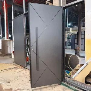 Australia Modern Black Multilock Stainless Steel Anti-Theft Ballistic-Proof Exterior Entry Villa Door