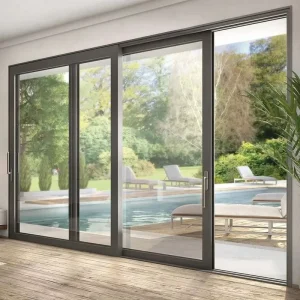 Factory Double-Glazed Tempered Glass Aluminum Sliding Door