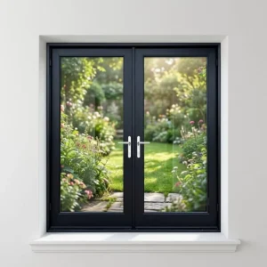 Australia Style Double-Glazed Energy-Saving Aluminum Casement Door, AS2047 Standard