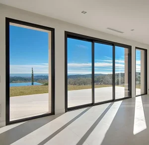 Australia Standard Aluminum Double Glazed Sliding Glass Doors for Villa House Exterior Patio