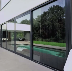 Australian AS2047 Stacking Sliding Glass Door Folding Glass Door Double Pane