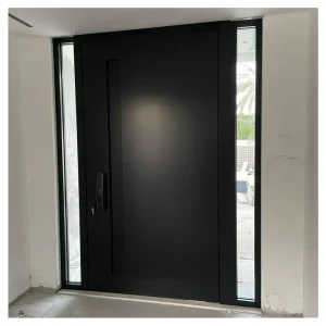Australian Standard Aluminum Entry Door Thermal Break Double Tempered Glass Security Entrance Door for Residential House
