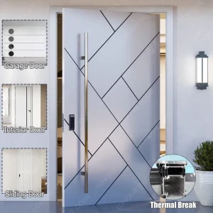 Australian Standard Aluminum UV-Protective Villa Entrance Door for Home Exterior