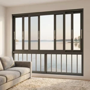 Australian Standard Horizontal Double Tempered-Glass Aluminum Alloy Sliding Window Soundproof for Residential Villas
