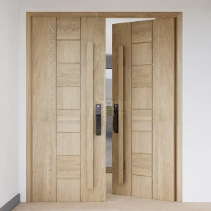 Australian Style Solid Wood Double Exterior Entry Door for Mansions
