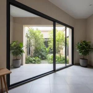 Auto Sliding Door System, Aluminum Alloy, Exterior, Garden, Bedroom, Living Room, Hotel and Hospital Use
