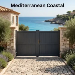Automatic Aluminum Alloy Driveway Gate Double Door Smart Electric Sliding Anti-Rust Modern Villa Entrance