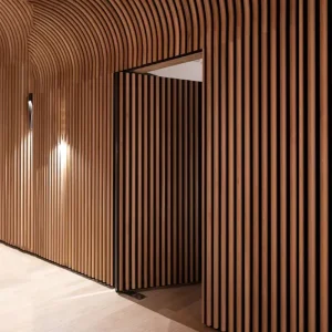 Automatic Built-In Frameless Hidden Wooden Interior Door