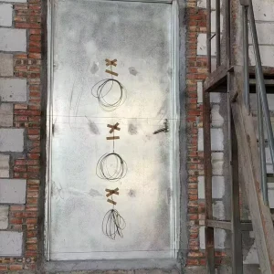 Automatic-Closing Fireproof Steel Door, 3-Hour Fire Rating