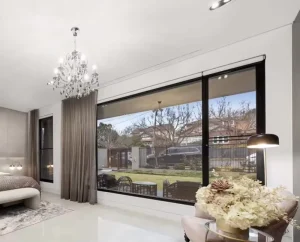 Backyard Entrance Sliding Door Thermal Break Aluminium Glass Front Entry Sliding Door for Villa
