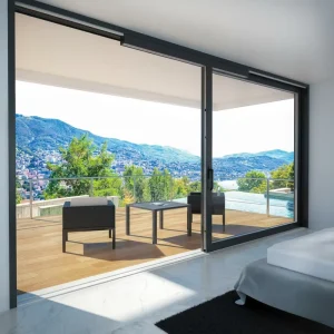 Balcony Aluminum Alloy Double Glazed Modern Finished Soundproof Thermal Insulated Partition Customized Sliding Door