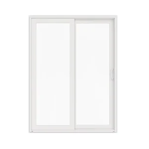 Balcony Sliding Glass Door with Kitchen Ventilation Design, Tempered Glaze, UPVC