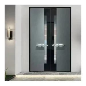 Ball Bearing Hinge Security Door with Multi-Point Lock System, Sound Insulation and Double Front Exterior Entrance