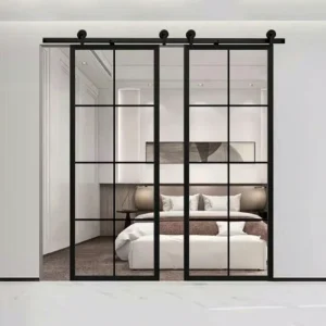 Barn Door with Hardware, Double Sliding Closet Doors