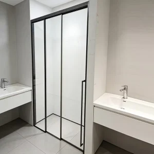 Bath Glass Sliding Shower Cabin Door with Frame Polished Modern Design Hotel Use Complete Enclosed Shower Room