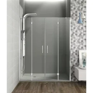 Bathroom Glass Shower Doors Aluminum Frame Bathroom Shower Glass Door Wall to Wall Type Modern