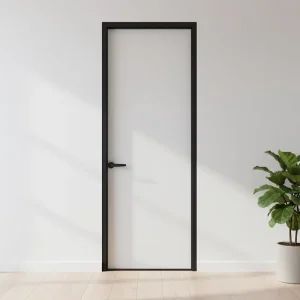 Bathroom Waterproof Moisture-Proof Aluminum Alloy Privacy Glass Swing Door