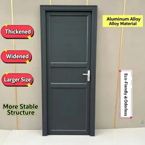 Bathroom and Kitchen Aluminum Alloy Panel Single-Sided Finish Single-Leaf Swing Doors