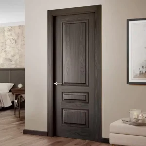Bedroom Silent Manual Interior Door Postmodern Simple Thickened Solid Wood Black Walnut Customized Paint-Free Door
