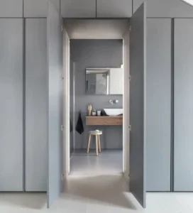 Bespoke Minimalist Invisible Sliding Hidden Door System with European Style Hardware