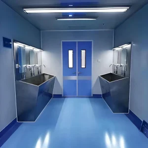 Bidirectional Manual Double-Opening Swing Door for Convenience Store Entrance and Exit