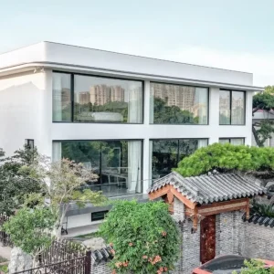Black Frame Low-E Glass Energy-Efficient Exterior Sliding Door for Villa or Apartment